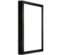 Frame Company Webber Range Black Wooden Picture Photo Frame, 12x10 inch *Choice of Sizes* Fitted with Real Glass