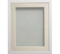 Frame Company Webber White with Ivory V-Groove Mount, 24x18 for 18x12 inch