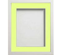 Frame Company Webber White with Lemon Bon Bon Mount, 12x10 for 10x8 inch