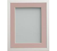 Frame Company Webber White with Pink Mount, 12x10 for 9x7 inch