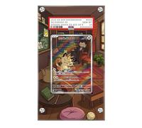 Frame Compatible with Pokémon Team Rocket's Meowth - Destined Rivals - Pokémon PSA Extended Artwork Protective Card Display Case - Fits PSA / CGC / TAG