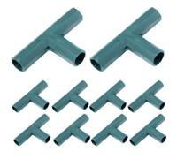 Frame Connectors 10PCS Canes Connectors Plant Stakes Gardening Framework Building 11mm Plastic 3 Way Corner Style2Frame