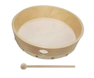 Frame Drums - Wooden Percussion Set, Round Musical Instrument | Folk Drum with Festival Celebration Scenario, Learning Sound Maker for Kindergarten Concert Theatre Event Educational Music Practice