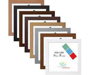 FRAME EAZY 11"x11" Square Photo Frame Dark Oak - Poster Frames With Safe Perspex Front & Wall Mounting Hooks - Square Picture Frame Dark Oak 11x11 Inch (27.9 x 27.9cm)