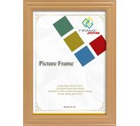 FRAME EAZY 20 x 16 inch Beech Photo Frame In Multiple Sizes & Colours - Antique Style Frame With Safe Perspex Front & Wall Mounting - Beech 20" x 16" (50.8 x 40.6 cm) Picture Frame