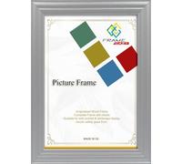 FRAME EAZY 8 x 6 inch Silver Photo Frame In Multiple Sizes & Colours - Antique Style Frame With Safe Perspex Front & Wall Mounting - Silver 8" x 6" (20.3 x 15.2 cm) Picture Frame