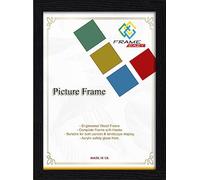 FRAME EAZY Black 18 x 12 inch Picture Frame In Multiple Colours & Sizes - Modern Frame With Safe Perspex Front & Wall Mounting - Black 18" x 12" (45.7 x 30.5 cm) Photo Frame