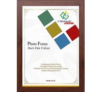 Frame Eazy Dark Oak 16x12 Inch Wood Effect Photo Picture Frames - Dark Oak Maxi Poster 16" x 12" (40.64 x 30.48cm) Frame With Clear Perspex Sheet and Wall Hanging Hooks - Various Size & Color