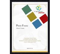 FRAME EAZY Modern Thin Black 24 x 18 inch Picture Frame In Multiple Colours & Sizes - Thin Frame With Safe Perspex Front & Wall Mounting - 24" x 18" (61.0 x 45.7 cm) Black Photo Frame