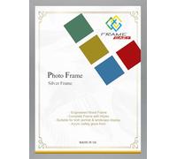 FRAME EAZY Modern Thin Silver 7 x 5 inch Picture Frame In Multiple Colours & Sizes - Thin Frame With Safe Perspex Front & Wall Mounting - 7" x 5" (17.8 x 12.7 cm) Silver Photo Frame