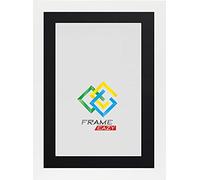 FRAME EAZY Modern White Photo Picture Frame Poster Certificate Frames with Black Mount - 24x20 For 20x16 Inch Picture