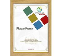 FRAME EAZY Oak 14 x 11 inch Picture Frame In Multiple Colours & Sizes - Modern Frame With Safe Perspex Front & Wall Mounting - Oak 14" x 11" (35.6 x 27.9cm) Photo Frame