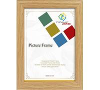 FRAME EAZY Oak 80 x 60 cm Picture Frame In Multiple Colours & Sizes - Antique Style Frame With Safe Perspex Front & Wall Mounting - Oak 80cm x 60cm (31.5" x 23.6") Photo Frame