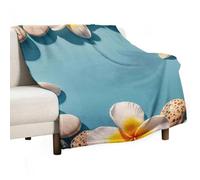 Frame Exotic Floral Pattern Printing Blanket, Soft Flannel Fleece Blankets Quick-Dry, Lightweight Throw Blanket for Couch, Bed, Office & Travel, Ideal Gift for Family & Friends, 50"x70"