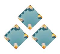 Frame Exotic Floral Pattern Printing Car Air Freshener, 3 Pcs Rhombus Hanging Air Freshener Cards, Long Lasting Fragrance Scented Cards for Car, Home, Office Black-style