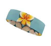 Frame Exotic Floral Pattern Printing Headbands for Women & Men Sports Headband, Fits All Head Sizes, Ultra Absorbent & Non-Slip Sweatband for Running, Yoga, Gym