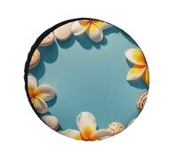 Frame Exotic Floral Pattern Printing Spare Tire Cover, 36inch Oxford Wheel Protector Travel Accessories, Waterproof Dustproof Wheel Tire Covers for RV Jeep SUV Camper Truck