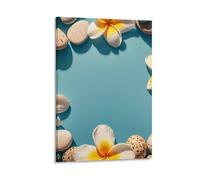 Frame Exotic Floral Pattern Printing Wall Art, 16x24inch(40x60cm) Vertical Canvas Wall Art Prints, Modern Home Hanging Decor for Living Room, Bedroom, Office, Framed/Unframed, Frame-style