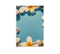 Frame Exotic Floral Pattern Printing Wall Art, 24x36inch(60x90cm) Vertical Canvas Wall Art Prints, Modern Home Hanging Decor for Living Room, Bedroom, Office, Framed/Unframed, Unframe-style