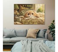 Frame-If I Keep Looking Cute, They Will Blame The D Wall Art for Home Decor | For New Year gifting, decorative canvas art helps complete the room with flexible placement