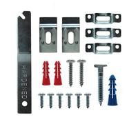 Frame Lock Security Hanging Kits with T-Head Screws - Anti-Theft Security Lock Hangers for Art in Museums, Art Galleries, Hotels and Restaurant - Supports Up to 15 Pounds (100)