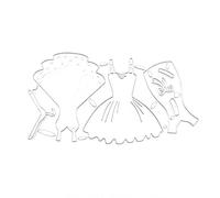 Frame Metal Die-Cuts Women Dress Cutting Dies for Embossing Stencils Mold Scrapbooking Photo Frame Princess Metal Die Cuts Women Cutting Dies Scrapbooking-Decor