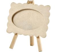 Frame on a easel, size 13,2x11,5 cm, thickness 18 mm, plywood, 1pc (US IMPORT)
