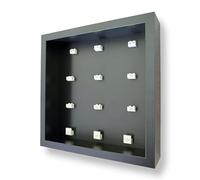 Frame Punk Display for LEGO F1 Collectable Race Cars 71049 - Black | Display Case, Dust Protection, Wall Mountable or Freestanding, Black Background, Black Frame, Assembled in UK