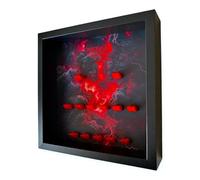 Frame Punk Minifigure Display Case - for 13 Stranger Things LEGO Minifigures - Dust Protection - Wall Mount or Free Stand - Black Frame