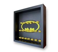 Frame Punk Minifigure Display Case - for LEGO Batman Movie Minifigures Series 1 71017 or 2 71020 - Dust Protection - Wall Mount or Free Stand - Black Frame