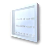 Frame Punk Minifigure Display Case - for LEGO Disney 100 Minifigures Series 71038 - Dust Protection - Wall Mount or Free Stand - All White