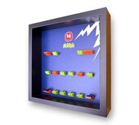 Frame Punk Minifigure Display Case - for LEGO Minifigures Series 14 71010 - Monsters - Dust Protection - Wall Mount or Free Stand - Black Frame