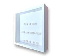Frame Punk Minifigure Display Case - for LEGO The Muppets Minifigures Series, 71033 - Dust Protection - Wall Mount or Free Stand - All White