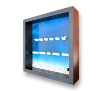 Frame Punk Minifigure Display Case - for the 16 LEGO Harry Potter Minifigures from Series 1 71022 - Dust Protection - Wall Mount or Free Stand - Black Frame