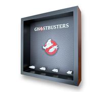Frame Punk Minifigure Display Case - Ghostbusters theme - for 4 LEGO Minifigures - Dust Protection - Wall Mount or Free Stand - Black Frame