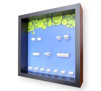Frame Punk Minifigure Display for LEGO Shrek Series 71053 - Black Frame | Display Case, Themed Background, Dust Protection, Wall Mountable or Freestanding, Assembled in the UK