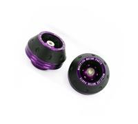 Frame Slider Crash Motorcycle Wheel Crash Pad Motorbike Protectors Alloy Universal Motocross Falling Front Slider Cups(2pcs Purple)