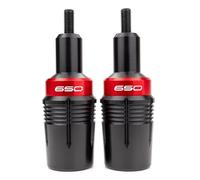 Frame Slider Motorcycle Accessories Frame Slider Falling Protection Engine Crash Pad For Kawasaki For NINJA 650 For Z650RS 2017-2024 Crash Protection(RED)