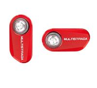Frame Slider Protection Motorcycle CNC Front Rear Wheel Sensor Protection Cover For Ducati DesertX Multistrada 950 1100 1200 1260 1200S 1260S V4S V2(RED,X-set2)