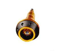 Frame Slider Rod for Motorcycle Crash Protection Aluminum Alloy Build to Withstand Forces from Sliding or Falling Incidents (gold)