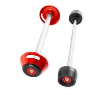 Frame Sliders Crash Motorcycle Front Rear Axle Fork Wheel Protector Crash Slider Compatible With Ducati SBK 848 For EVO 2009-2016(Red)