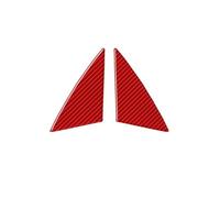 Frame Sticker Decoration Compatible with BMW F06 F12 F13 2011-2018 Front Door Inner Triangle Pillar Decoration Carbon Fiber Car Decorative Stickers(Red)