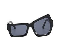 Frame Sunglasses,Irregular Square Shaped Sun Glasses for Men Women UK,Asymmetry Glasses Ultralight Shades Vintage Sunglasses Unisex for Summer Beach Outdoor Party