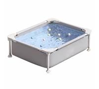 Frame Swimming Pool 120-300cm Rectangle Pool Steel Frame Pool Home Large Adult Pool Family Play Pool Foldable Above Ground Pool Outdoor Garden Pool(120 * 92 * 33cm)