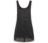 Frame The Heirloom Embroidered Ramie Mini Dress - Black - S (UK8-10 / S)