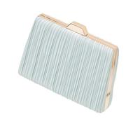 Frame Top Evening Purse, Pleated Structured Bag with Crossbody Strap, Easy Phone Storage for Party Outfits Tonight Frame Top Evening Purse Pleated Clutch Handbag Structured Formal Bag Detachable Strap