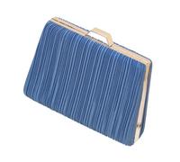 Frame Top Evening Purse, Pleated Structured Bag with Crossbody Strap, Easy Phone Storage for Party Outfits Tonight Frame Top Evening Purse Pleated Clutch Handbag Structured Formal Bag Detachable Strap