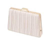 Frame Top Evening Purse, Pleated Structured Bag with Crossbody Strap, Easy Phone Storage for Party Outfits Tonight Frame Top Evening Purse Pleated Clutch Handbag Structured Formal Bag Detachable Strap