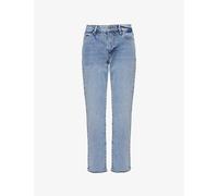 Frame Womens Frame The Borrowed Straight-Leg Mid-Rise Stretch-Cotton Jeans Ricochet 23