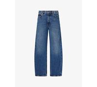 Frame Womens Frame The Bow Barrel-Leg Denim Jeans Obscura 27